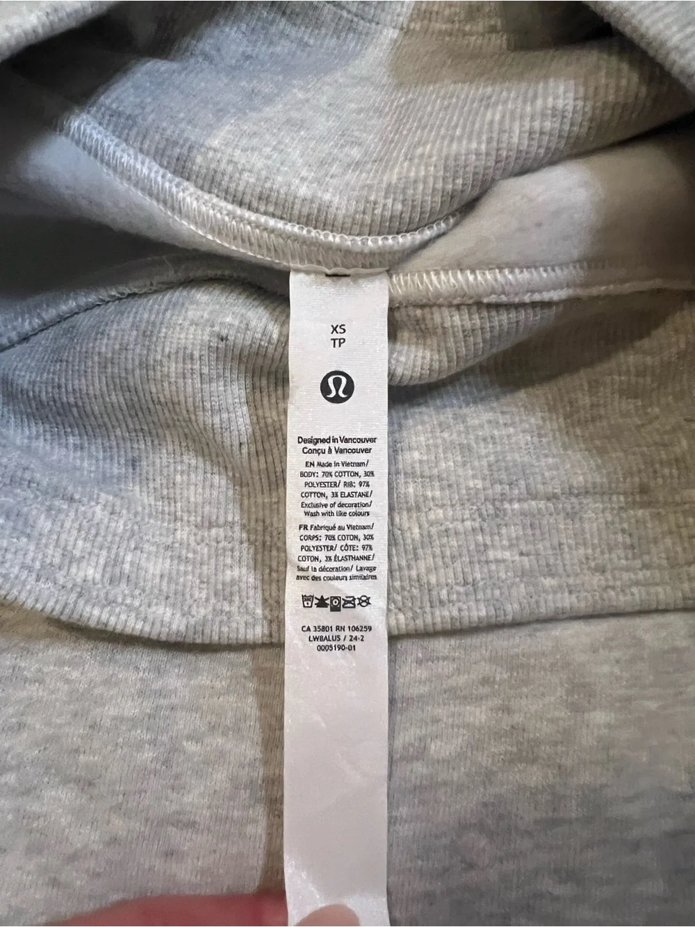 lululemon athletica Light Gray Ponte Mini Skirt